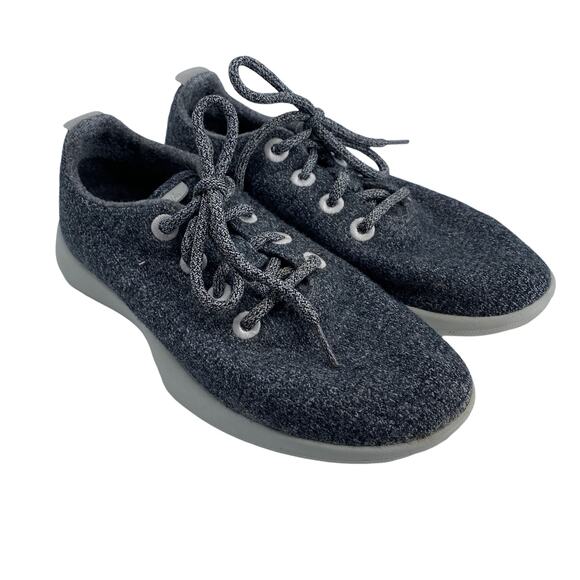 ALLBIRDS US Size W8 Merino Wool Heather Gray Lace-Up Sneakers 0219 NV1 Low Top - Picture 1 of 8